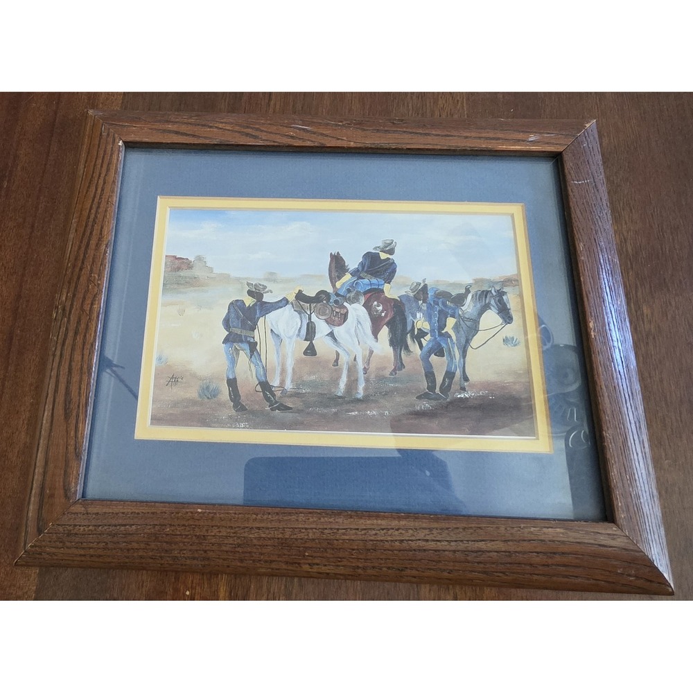 Annie Lee "Courier Break" Framed Wall Art Decor Limited Edition 86/191
